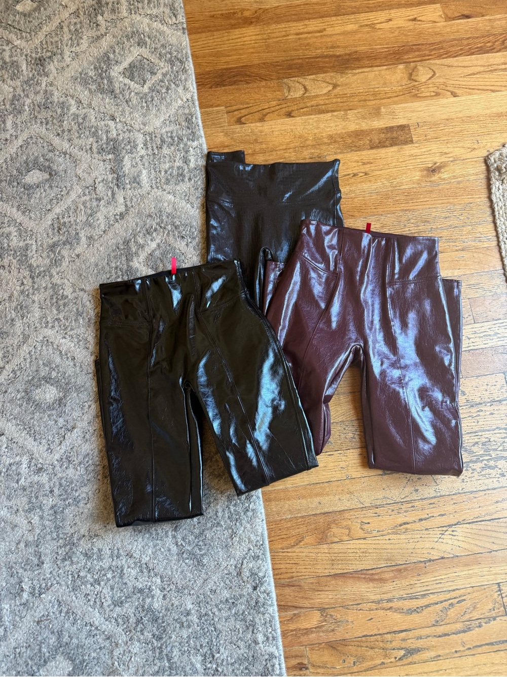 3- Spanx Faux Leather Leggings sz: small